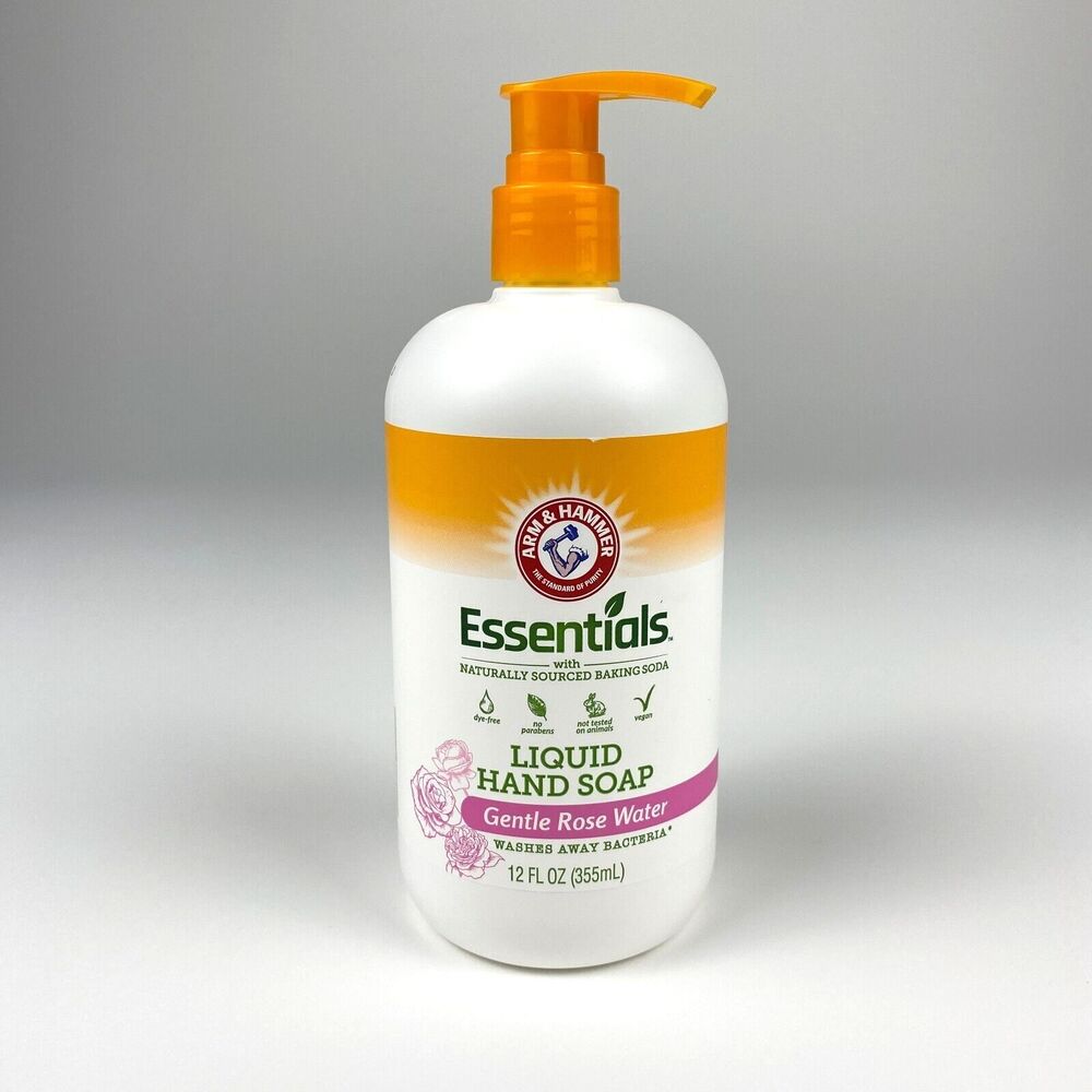 Arm & Hammer Essentials Hand Soap Gentle Rose Water 12 fl oz 355ml Clean Vegan